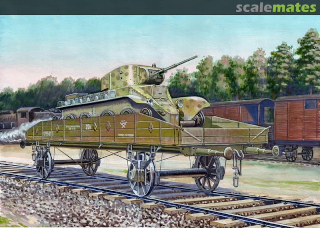 Boxart Railway platform with BT-5 tank 643 UM Military Technics Boxart Railway platform with BT-5 tank 643 UM Military Technics