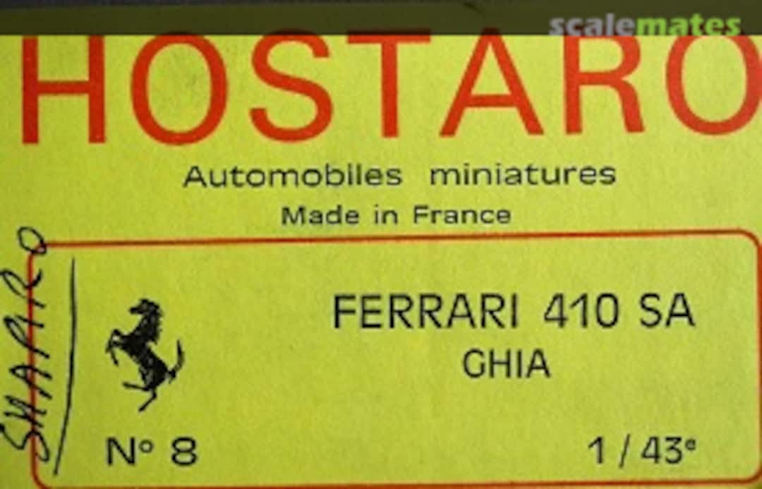 Boxart Ferrari 410 SA Ghia 8 Hostaro Boxart Ferrari 410 SA Ghia 8 Hostaro