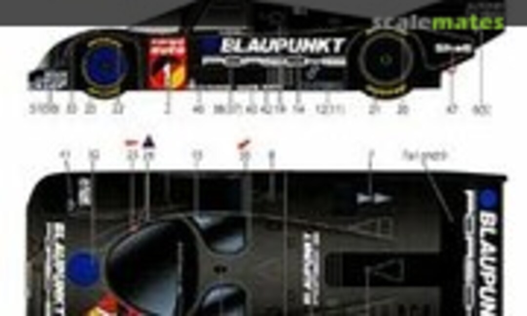 1:24 962C BLAUPUNKT #1 Supercup 1986 (Studio27 ST27-DC1169)