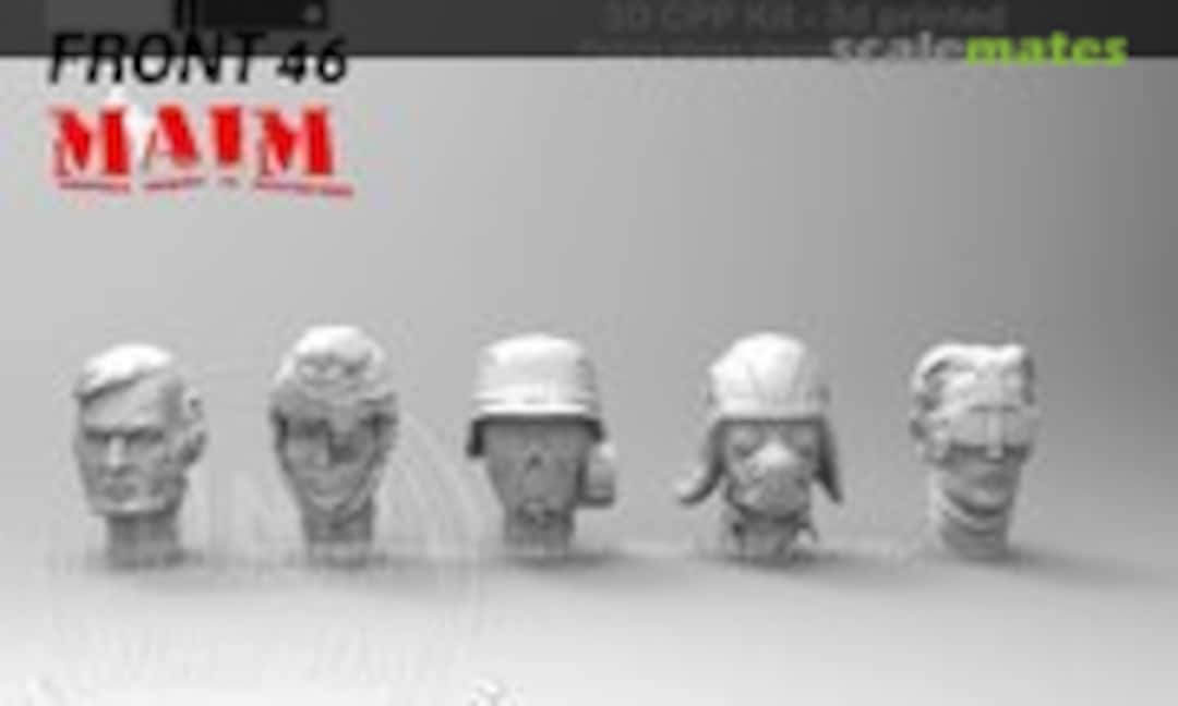 1:24 Schwabenland Army Officer Head Set - Front46 (5pcs) (MAiM MAIM24151) MAIM24151