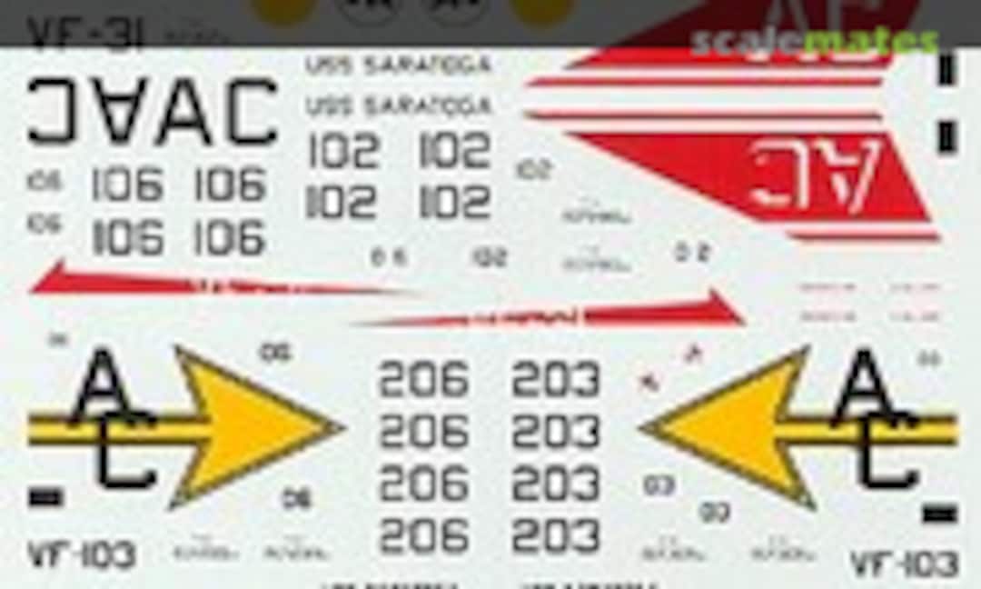 1:72 US Navy Phantom MiG Killers (Fox One Decals 72-001)