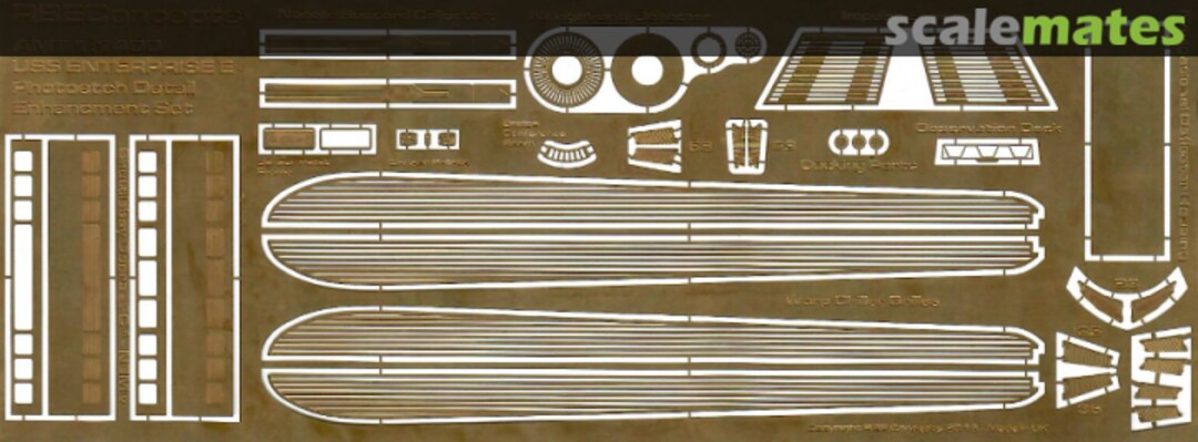 Boxart Enterprise E Photoetch Detail Enhancement Set RBEConcepts Boxart Enterprise E Photoetch Detail Enhancement Set RBEConcepts