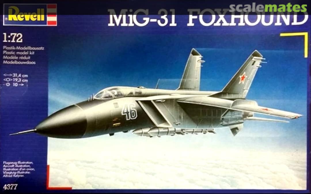 Boxart MiG-31 Foxhound 4377 Revell
