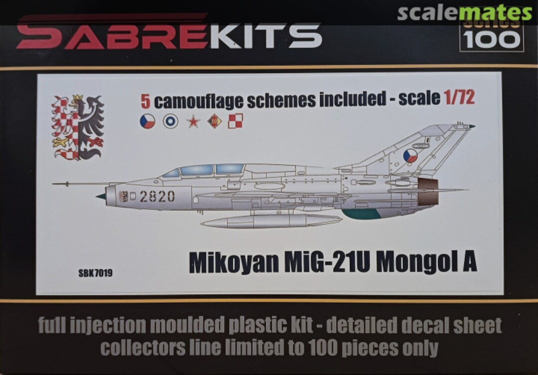 Boxart Mikoyan MiG-21U Mongol A SBK7019 SabreKits Boxart Mikoyan MiG-21U Mongol A SBK7019 SabreKits