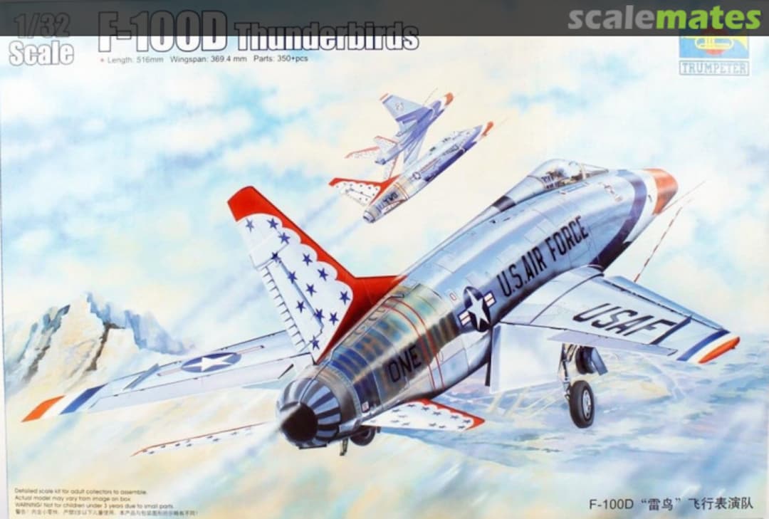 Boxart F-100D Thunderbirds 03222 Trumpeter Boxart F-100D Thunderbirds 03222 Trumpeter