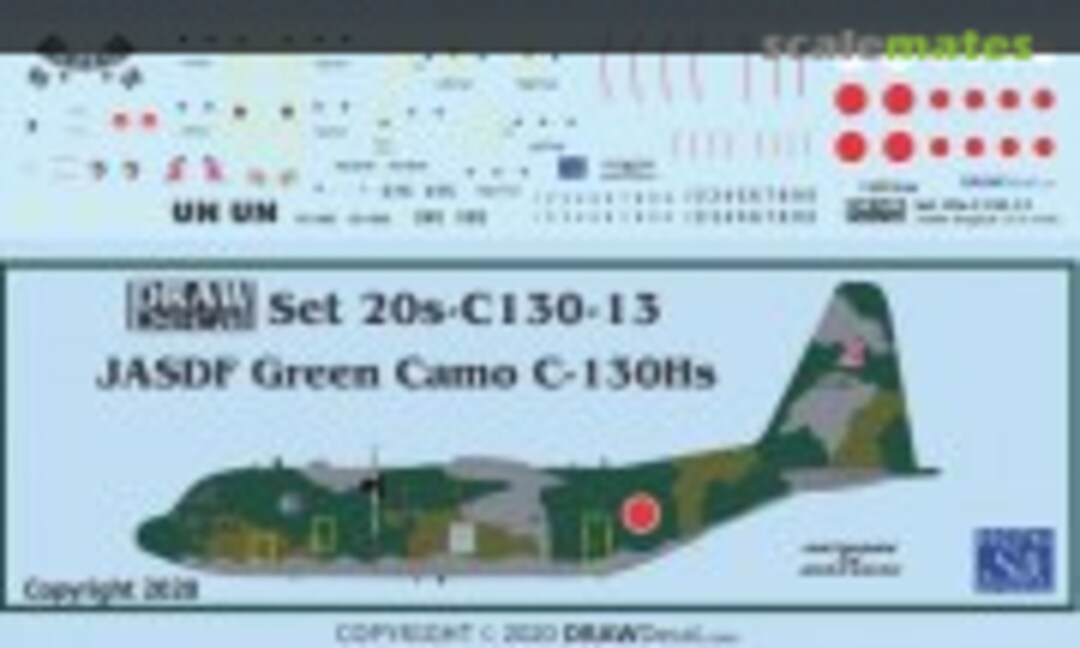 1:200 JASDF Green Camo Scheme C-130Hs (Draw Decal 20-C130-13) 20-C130-13