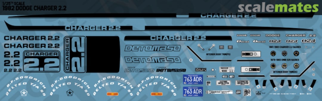 Boxart 1982 Dodge Charger 2.2 RKD78 Rays Kits Decals Boxart 1982 Dodge Charger 2.2 RKD78 Rays Kits Decals