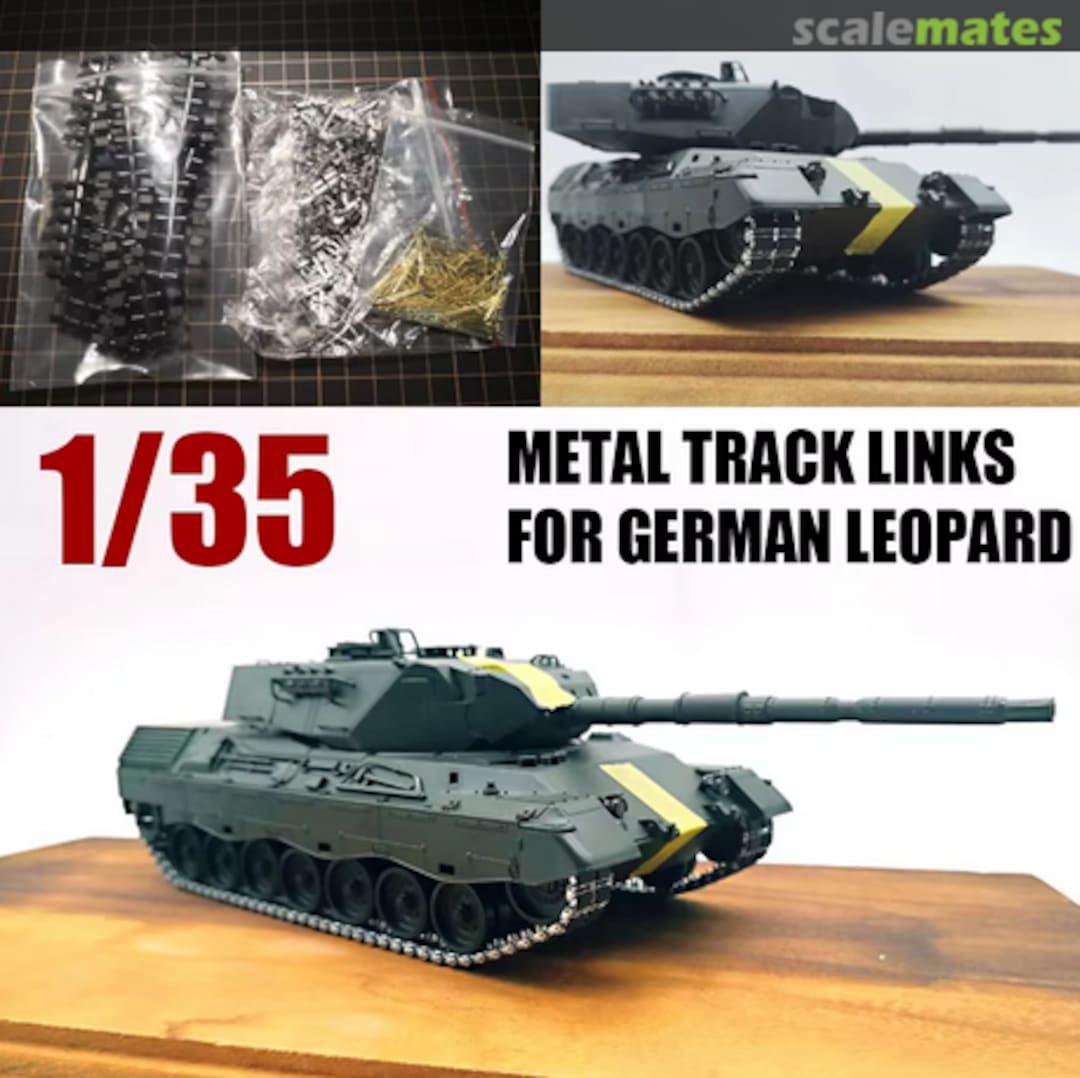 Boxart Metal Track Links for German Leopard 1 SX35016 San Xin Model