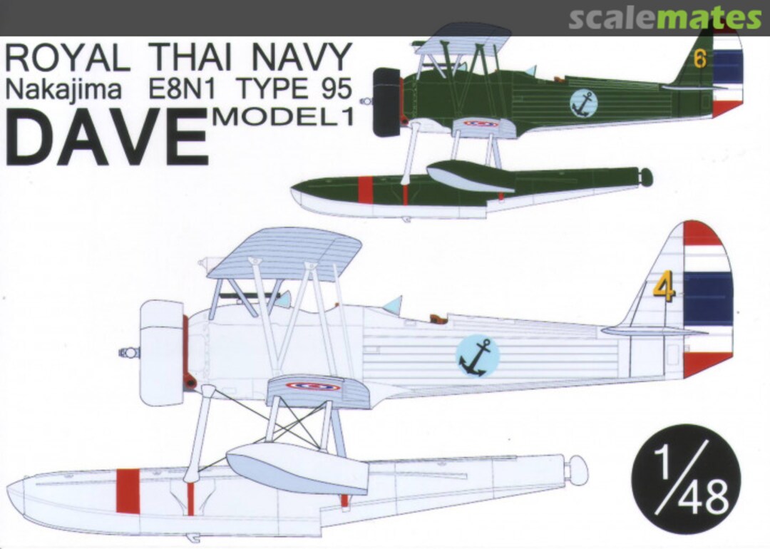 Boxart Nakajima E8N1 type 95 Model 1 Dave 22 Veha Maestro Decals