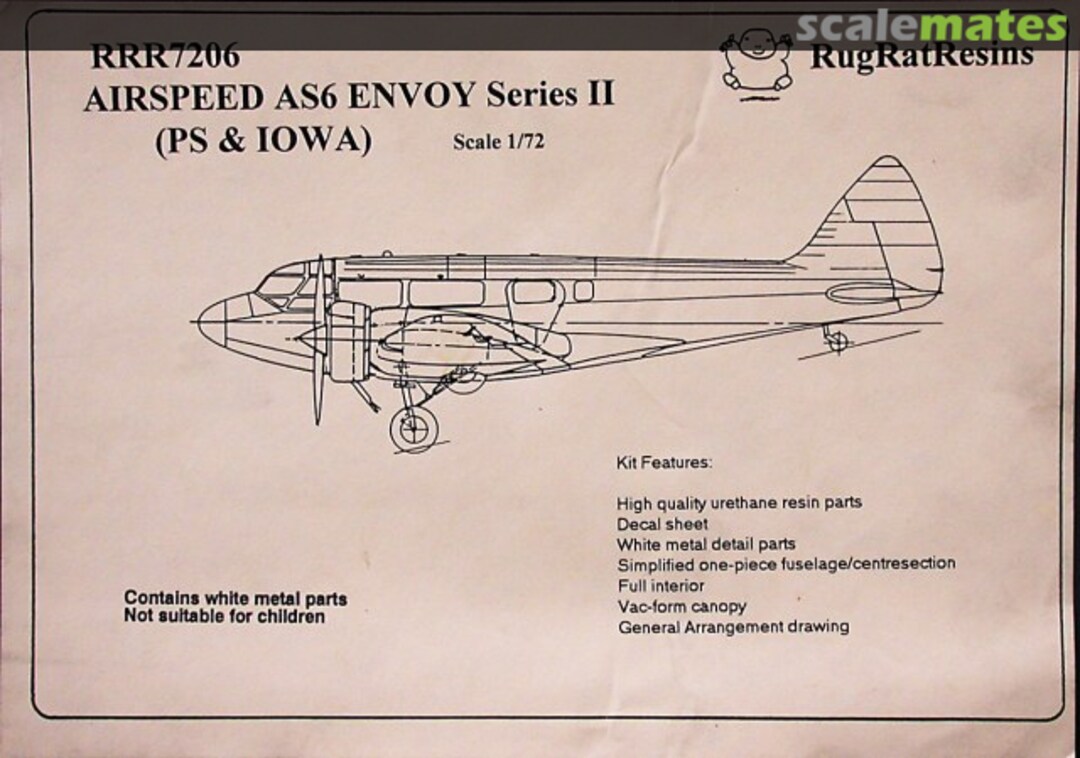 Boxart Airspeed AS6 Envoy Series II RRR7206 RugRatResins Boxart Airspeed AS6 Envoy Series II RRR7206 RugRatResins