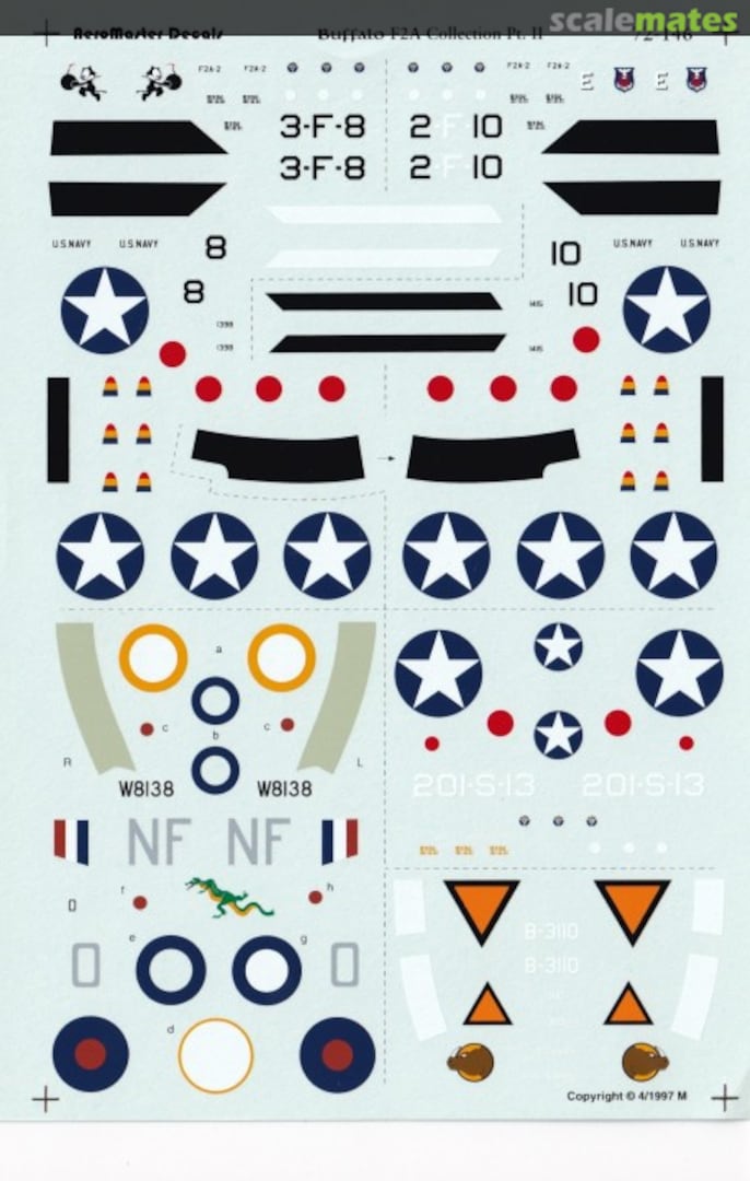 Boxart F2A Buffalo Collection Pt.II 72-146 AeroMaster Boxart F2A Buffalo Collection Pt.II 72-146 AeroMaster