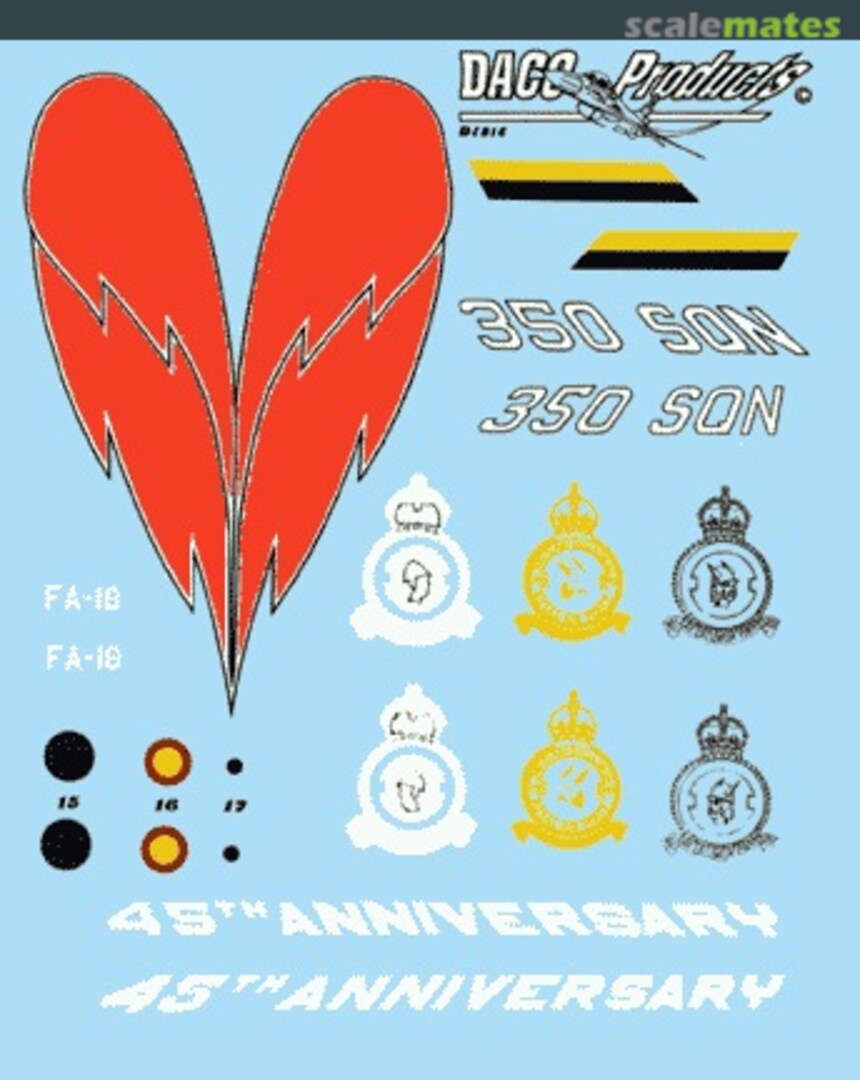 Boxart 350 Sqn F-16 FA-18 "Red Falcon" DCD4816 Daco Products Boxart 350 Sqn F-16 FA-18 "Red Falcon" DCD4816 Daco Products