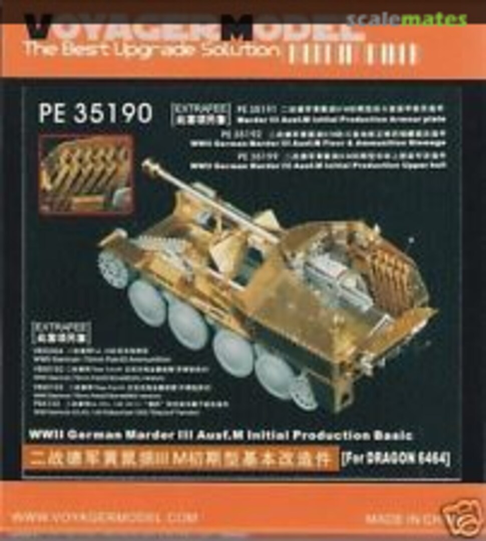 Boxart Marder III Ausf. M Initial Production Basic ~Dragon 6464~ PE35190 Voyager Model Boxart Marder III Ausf. M Initial Production Basic ~Dragon 6464~ PE35190 Voyager Model