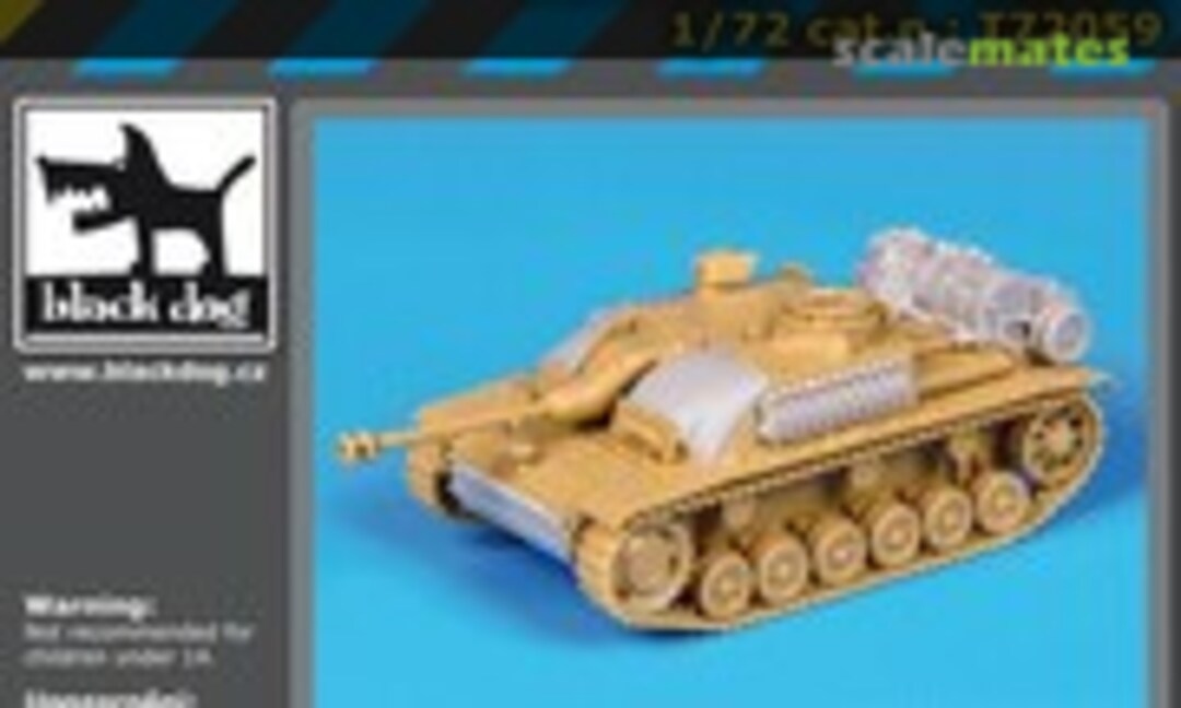 1:72 StuG III Accessories Set (Black Dog T72059) T72059