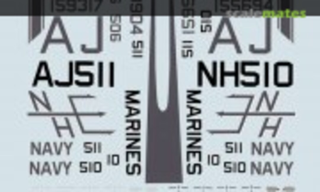 1:48 A-6E's, USN/USMC Low Visibility (Microscale 48-310) 48-310