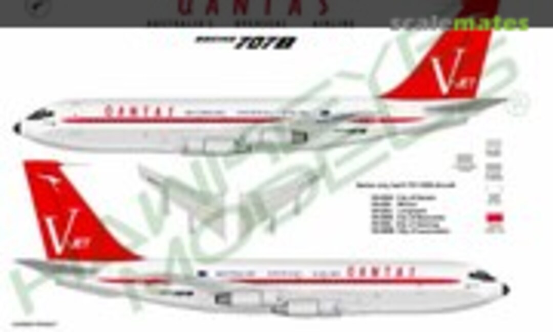 1:144 QANTAS, Boeing 707-138B (Hawkeye Models CDS-141)