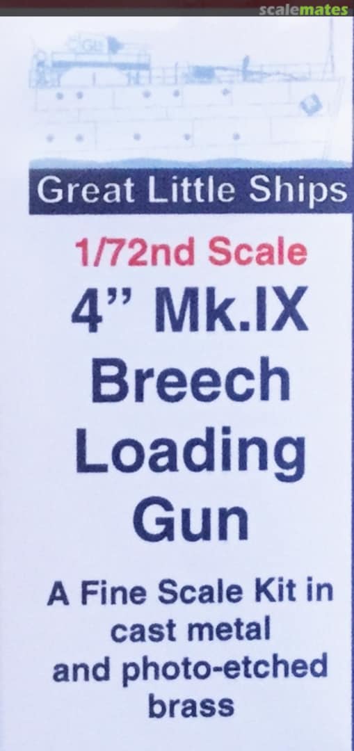 Boxart 4" Mk.IX Breech Loading Gun 72004 Great Little Ships Boxart 4" Mk.IX Breech Loading Gun 72004 Great Little Ships