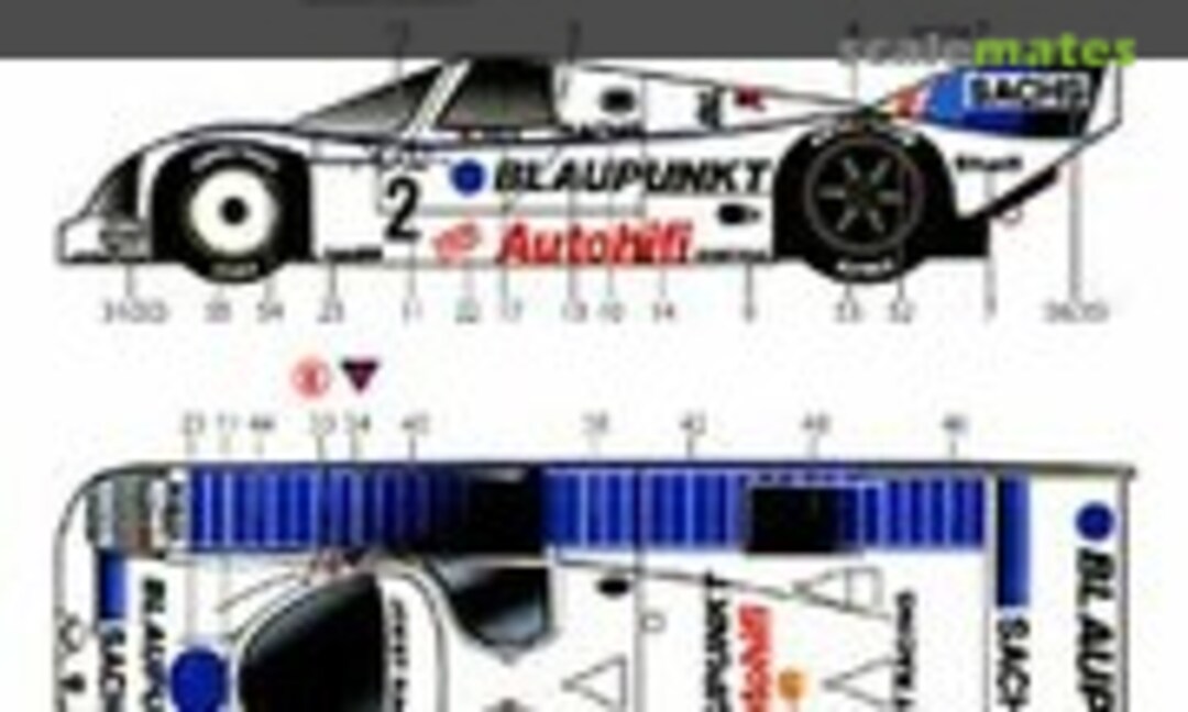 1:24 962C BLAUPUNKT #2/#11 Supercup 1986 (Studio27 ST27-DC1170) ST27-DC1170