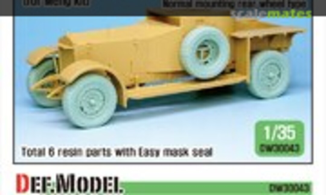 1:35 RR Armoured Car Baloon Sagged Wheel Set (1) (Def.Model DW30043) DW30043