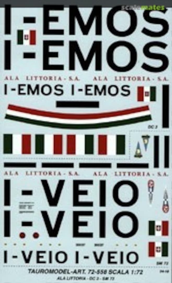 Boxart Ala Littoria - Insignia 72-558 Tauro Model Boxart Ala Littoria - Insignia 72-558 Tauro Model