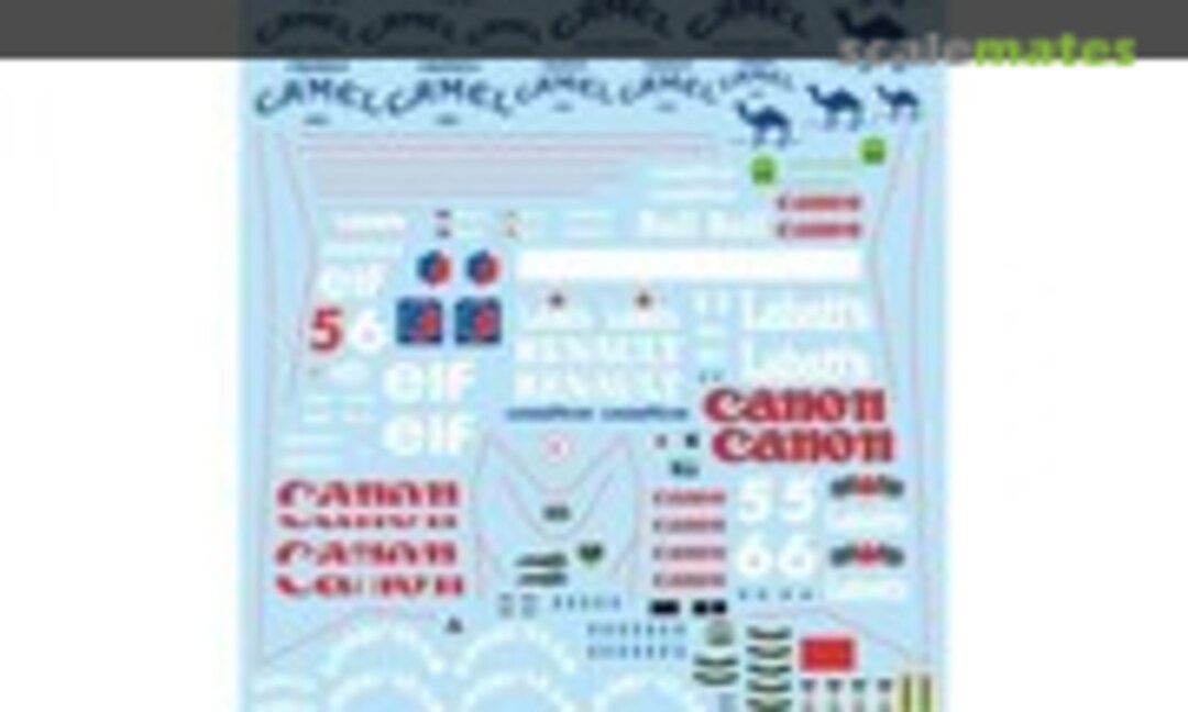 1:20 Full set of decals for Fujimi FW14B (F'artefice FE-0055) FE-0055