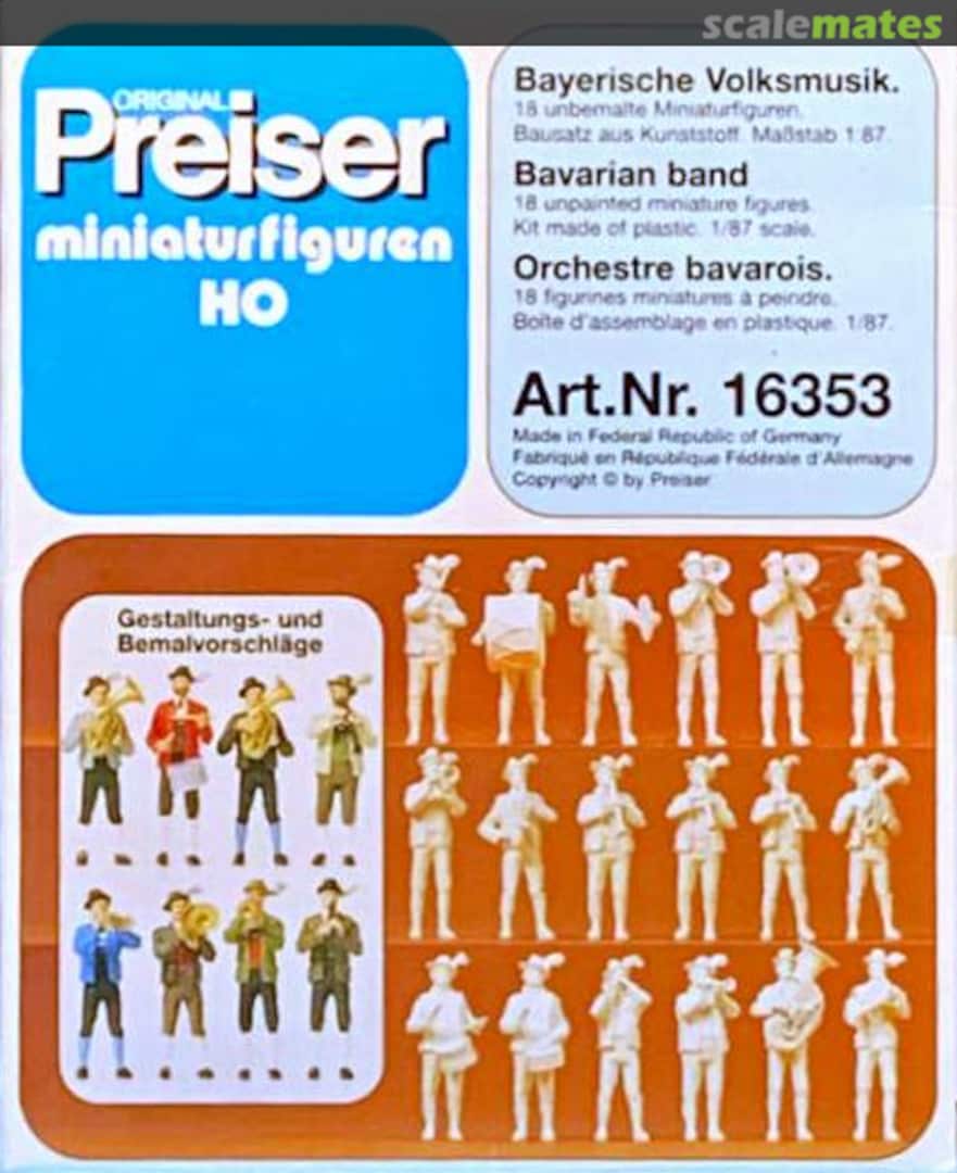 Boxart Bavarian band 16353 Preiser Boxart Bavarian band 16353 Preiser