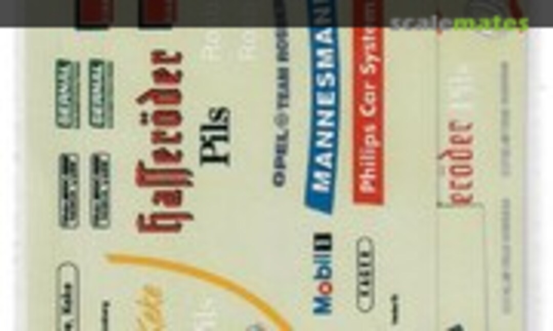 1:24 OPEL CALIBRA , TEAM ROSBERG, GOOD-BYE KEKE, ROSBERG LAST DRIVE,DTM 1995 (DMC Decals 24-044) 24-044