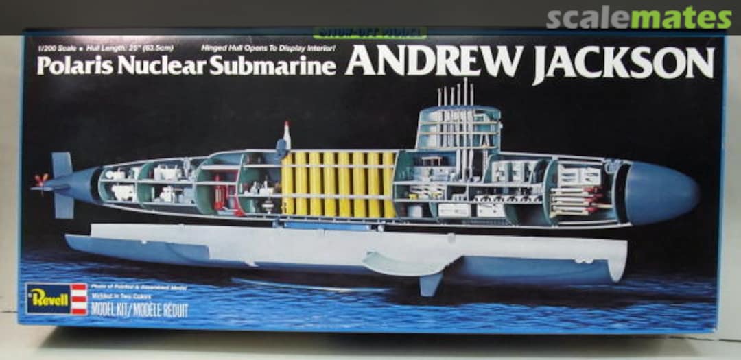Boxart Polaris Nuclear Submarine Andrew Jackson 5221 Revell Boxart Polaris Nuclear Submarine Andrew Jackson 5221 Revell