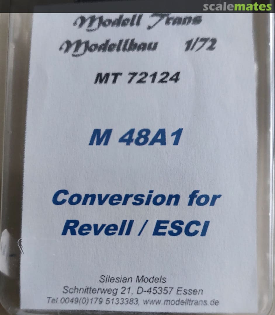 Boxart M 48A1 Conversion for Revell/ESCI MT 72124 Modell Trans Modellbau Boxart M 48A1 Conversion for Revell/ESCI MT 72124 Modell Trans Modellbau