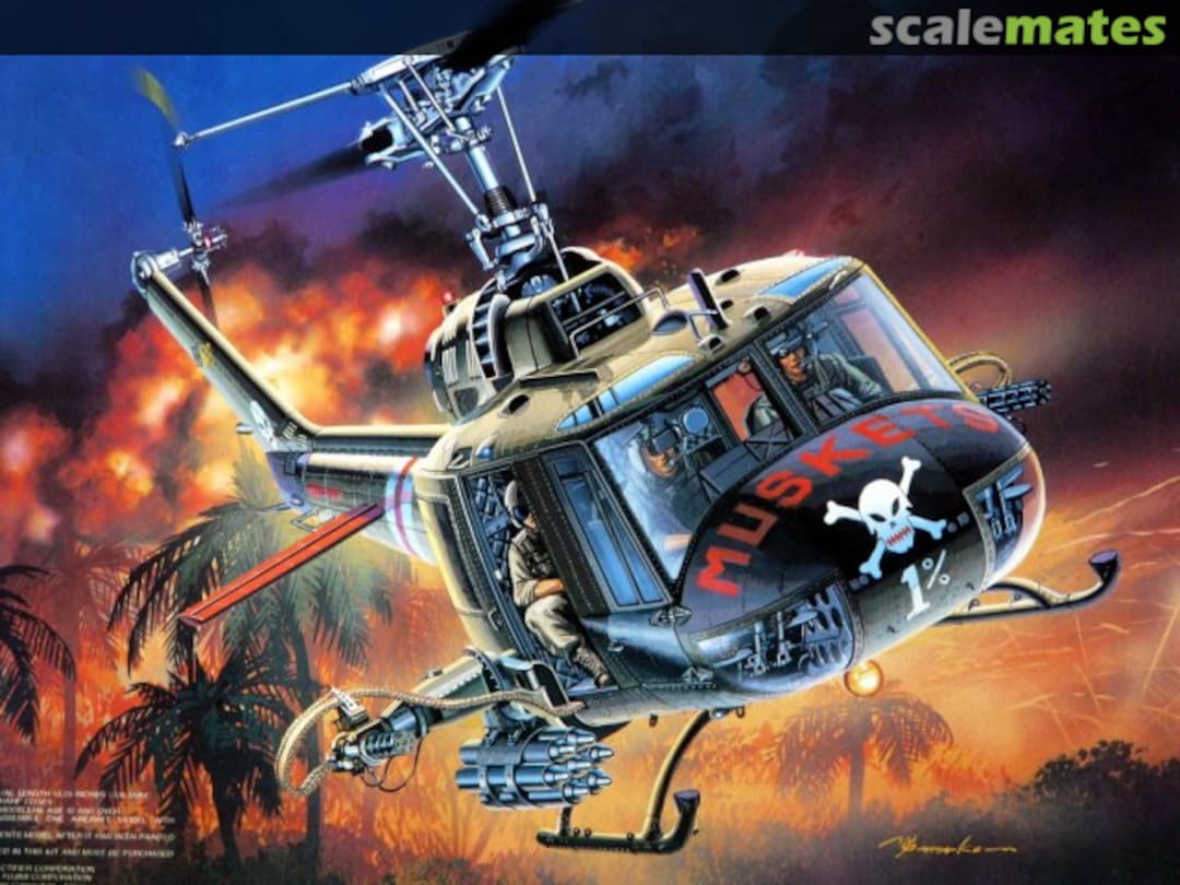 Boxart UH-1C "Huey" Gunship BA104 MRC Boxart UH-1C "Huey" Gunship BA104 MRC