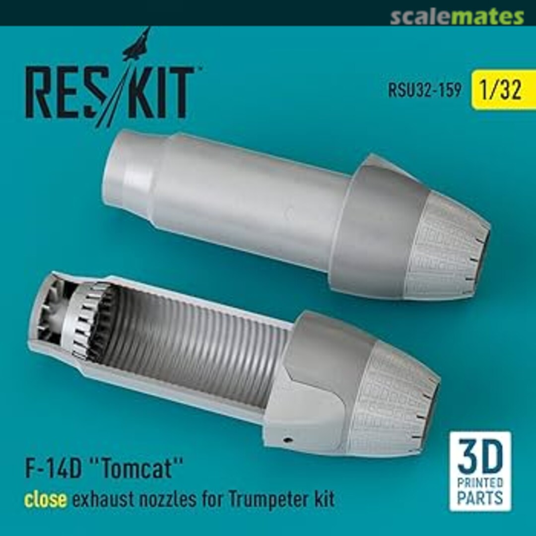 Boxart F-14D Tomcat close exhaust nozzles (3D Printed) RSU32-0159 ResKit