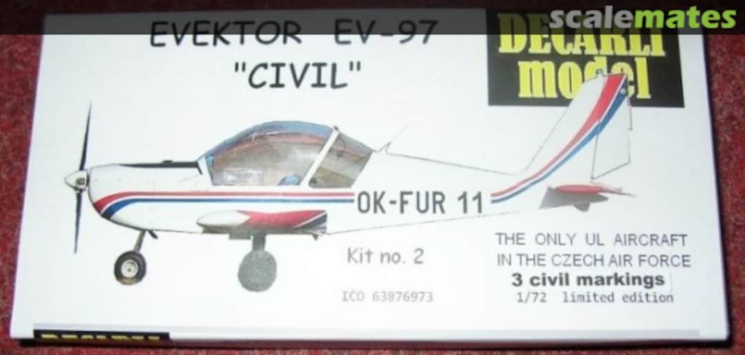 Boxart Evektor EV-97 "Civil" 2 Decarli Model Boxart Evektor EV-97 "Civil" 2 Decarli Model
