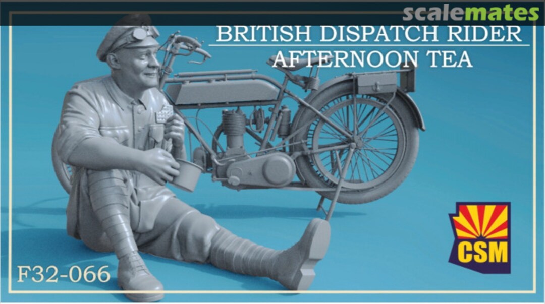 Boxart British Dispatch Rider afternoon tea F32-066 Copper State Models Boxart British Dispatch Rider afternoon tea F32-066 Copper State Models