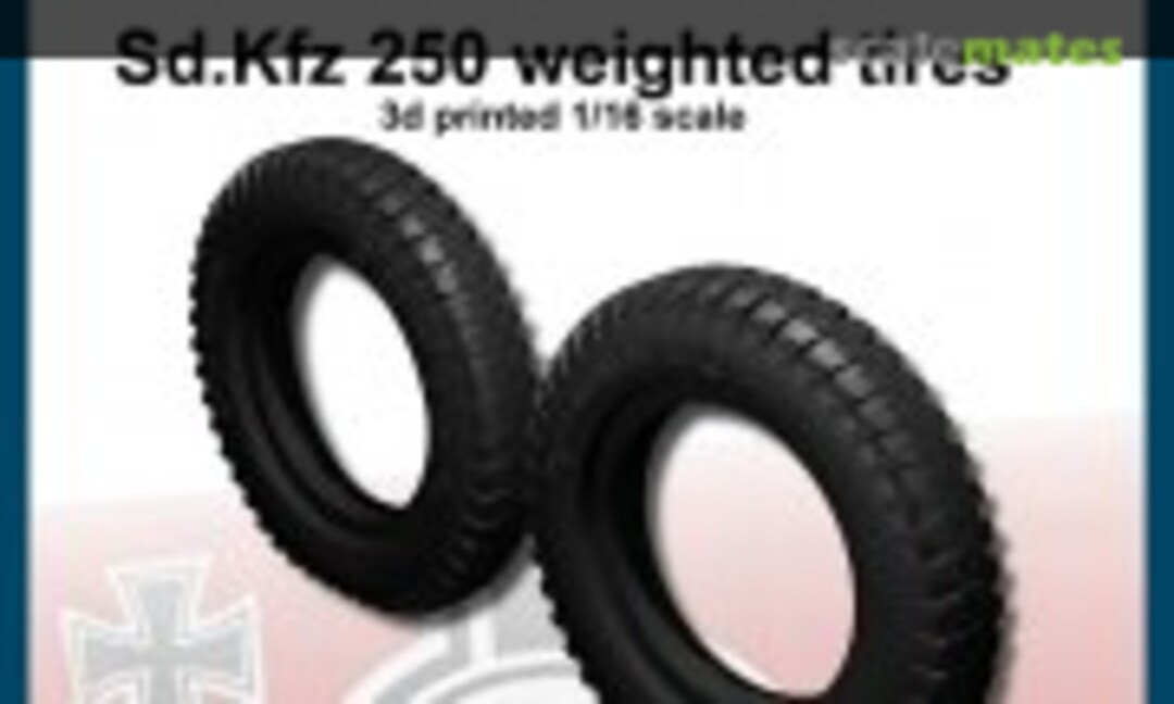 1:16 SdKfz 250, weighted tires (FC Model Trend 16651) 16651