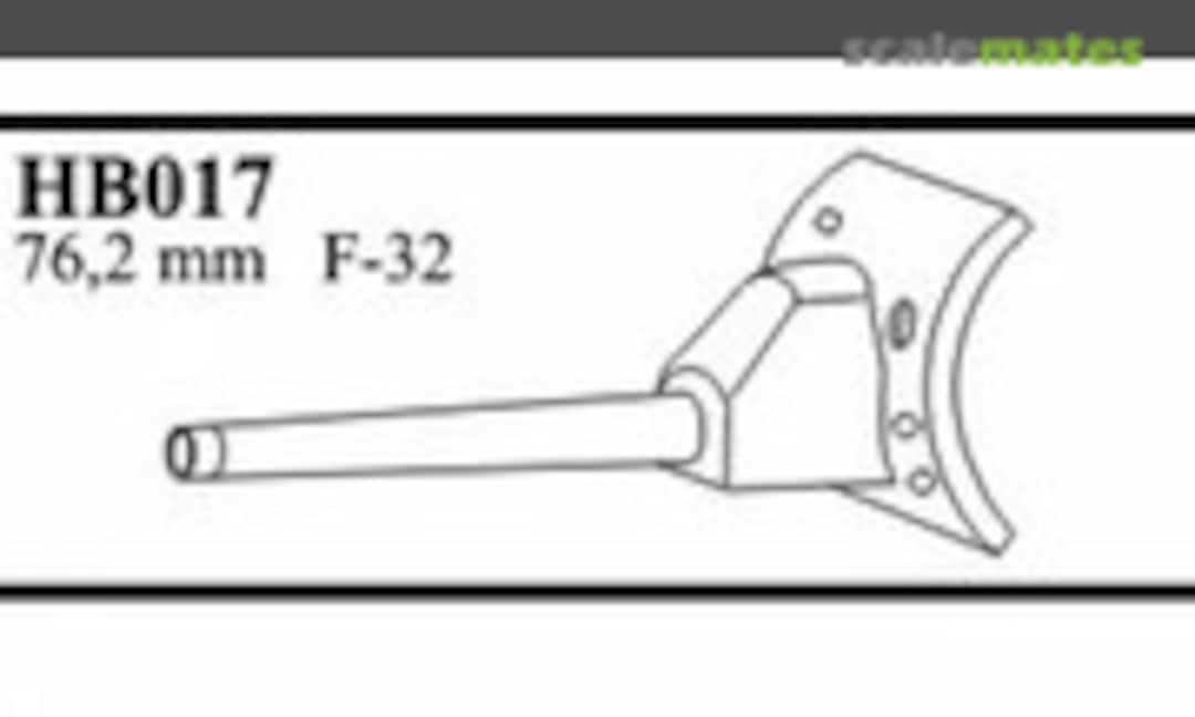 1:35 76.2mm F-32 Gun Barrel with Early Mantlet (CMK HB017) HB017