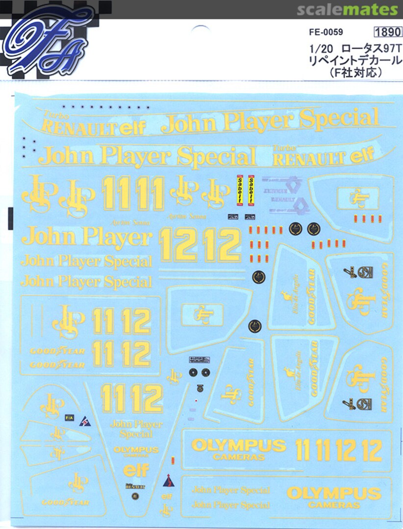 Boxart Lotus 97T Full set FE-0059 F'artefice