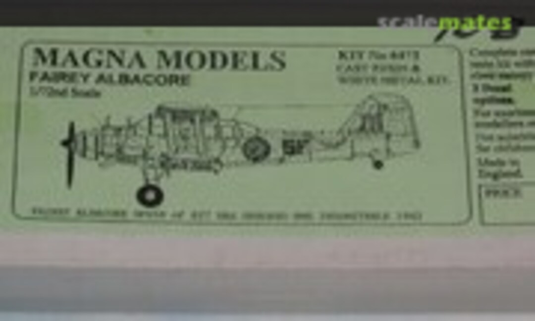 1:72 Fairey Albacore (Magna Models 6472)