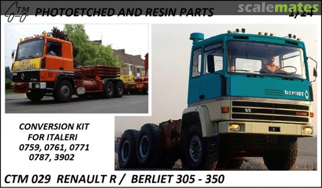 Boxart Berliet R305 CTM 029 Czech Truck Model Boxart Berliet R305 CTM 029 Czech Truck Model