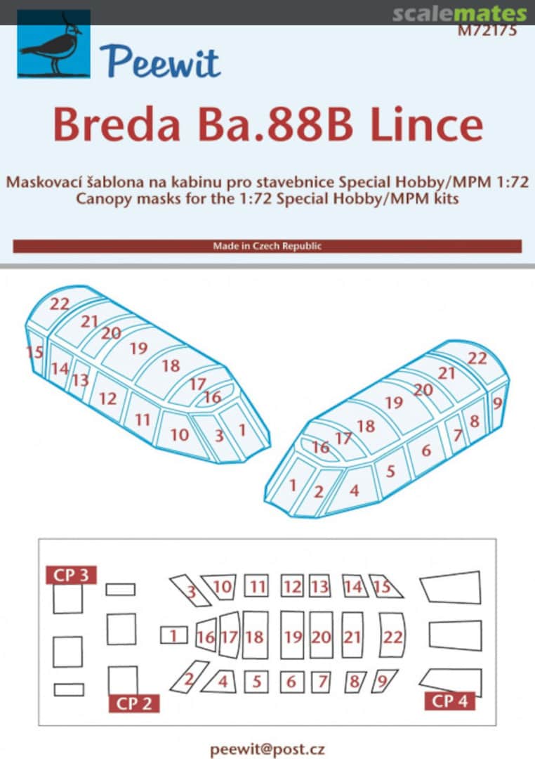 Boxart Breda Ba.88B Lince M72175 Peewit Boxart Breda Ba.88B Lince M72175 Peewit