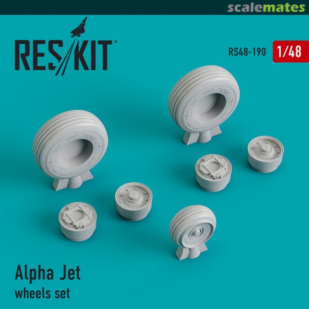 Boxart Alpha Jet - wheels set RS48-0190 ResKit