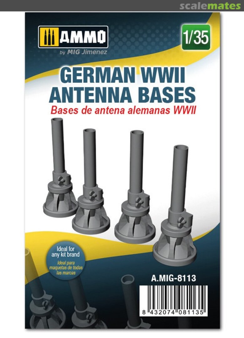 Boxart German WWII Antenna Bases A.MIG-8113 Ammo by Mig Jimenez