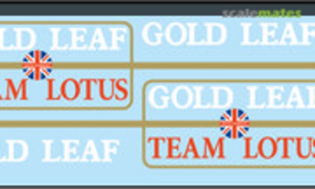 1:20 Lotus 72C, Fill in set (F'artefice FE-0101) FE-0101