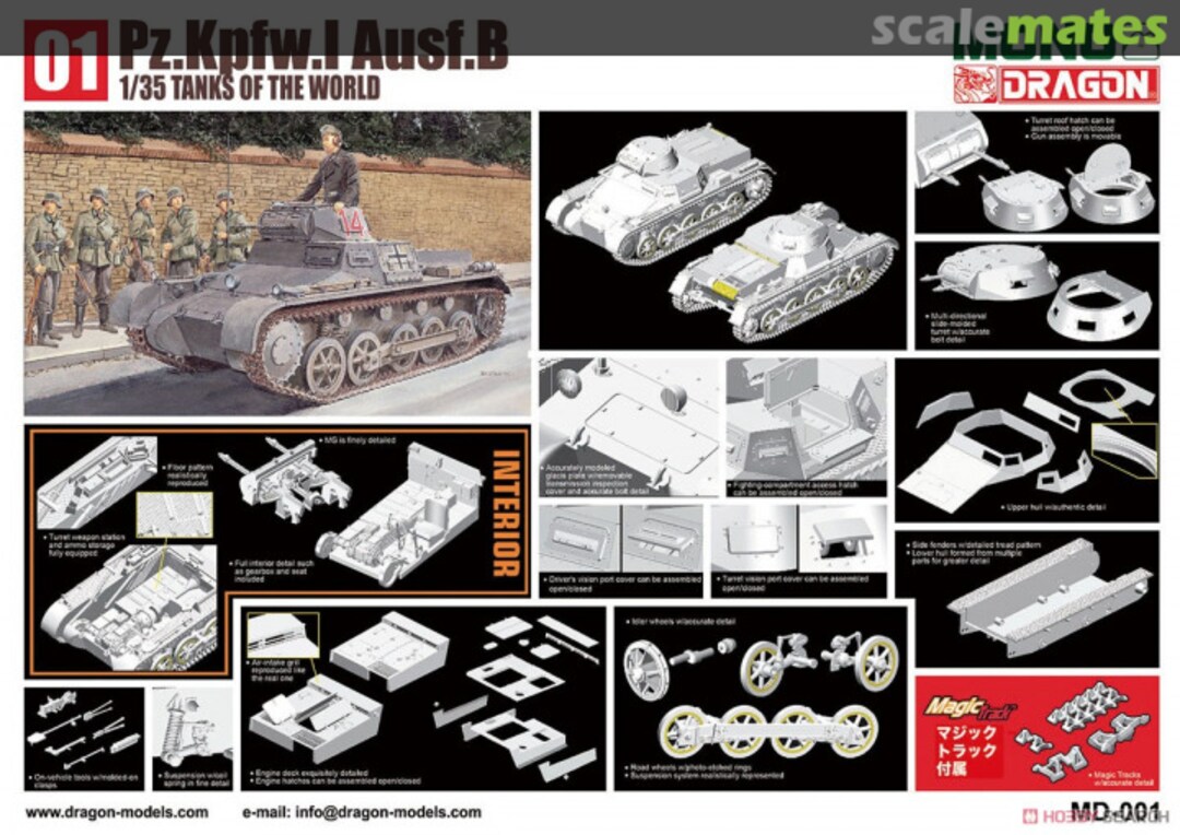 Contents Pz.Kpfw.I Ausf. B MD001 MONO X Dragon