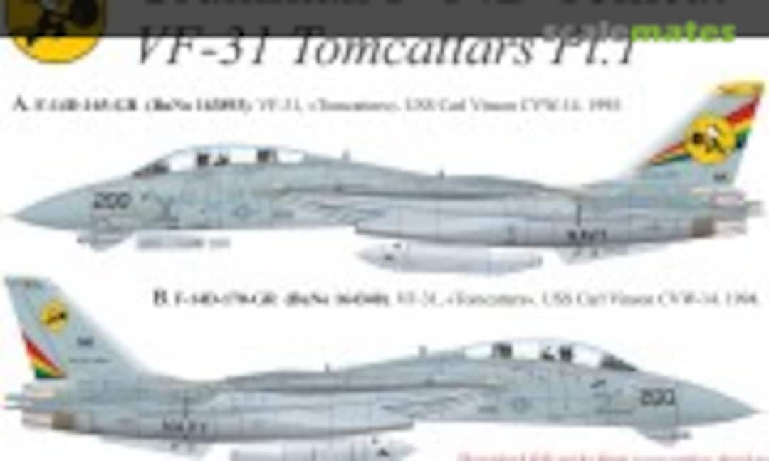 1:72 Grumman F-14D Tomcat VF-31 Tomcattars Pt.1 (UpRise Decal UR72295)