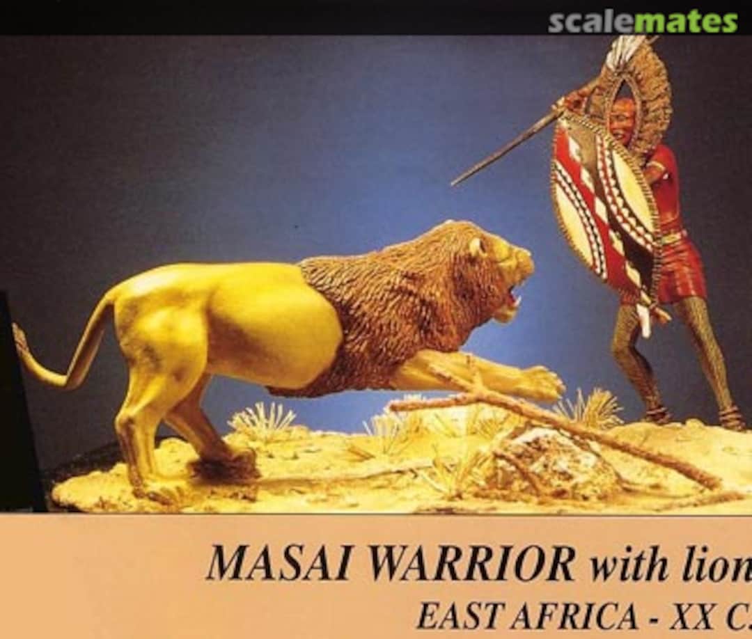 Boxart Masaï warrior with lion TR90/1 Trilion Boxart Masaï warrior with lion TR90/1 Trilion