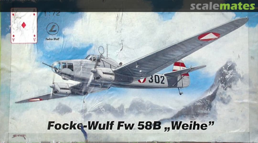 Boxart Focke-Wulf Fw 58B "Weihe" AM-03.72 Karo As Boxart Focke-Wulf Fw 58B "Weihe" AM-03.72 Karo As