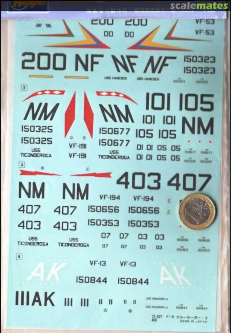 Boxart Hasegawa Decals: LTV F-8 Crusader, Pt.2 72-021 Hasegawa Boxart Hasegawa Decals: LTV F-8 Crusader, Pt.2 72-021 Hasegawa