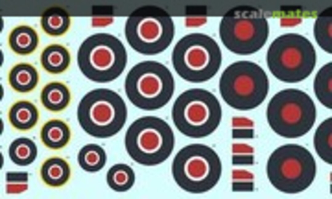 1:72 Spitfire British WWII roundels late (Eduard D72010) D72010