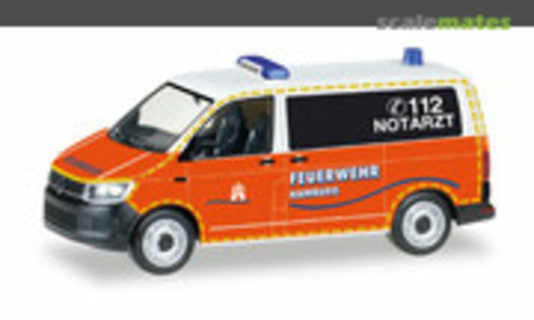 1:87 VW T6 Bus &quot;Notarzt Feuerwehr Hamburg&quot; (Herpa 092890)
