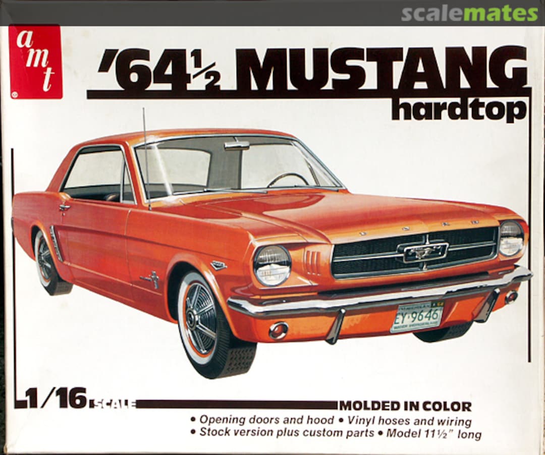 Boxart '64 1/2 Mustang Hardtop 4804 AMT Boxart '64 1/2 Mustang Hardtop 4804 AMT